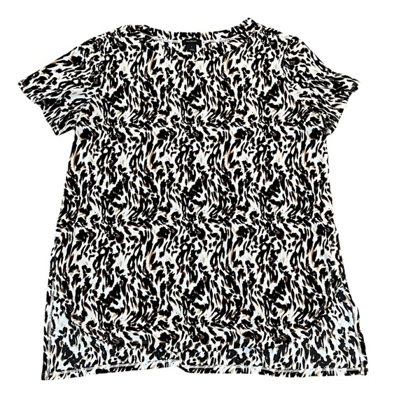 HALOGEN and BOBEAU shirts tops blouse size large leopard print abstract. - Picture 3 of 5